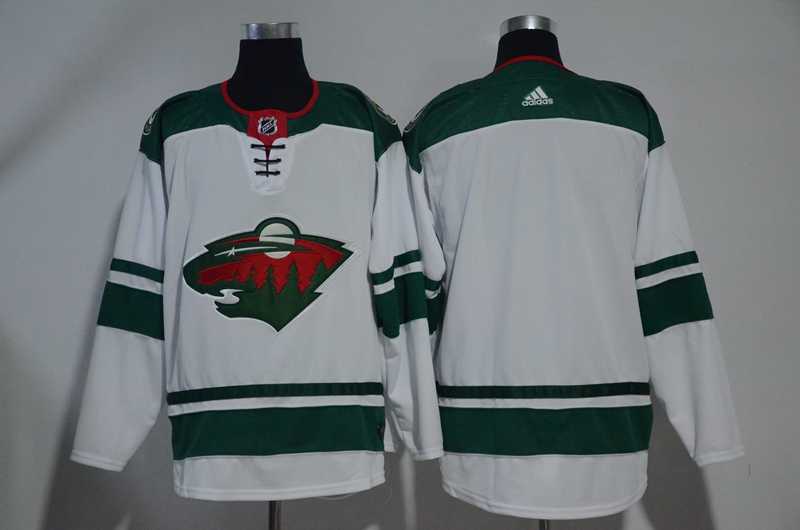 Customized Men's Minnesota Wild Any Name & Number White Adidas Stitched NHL Jersey